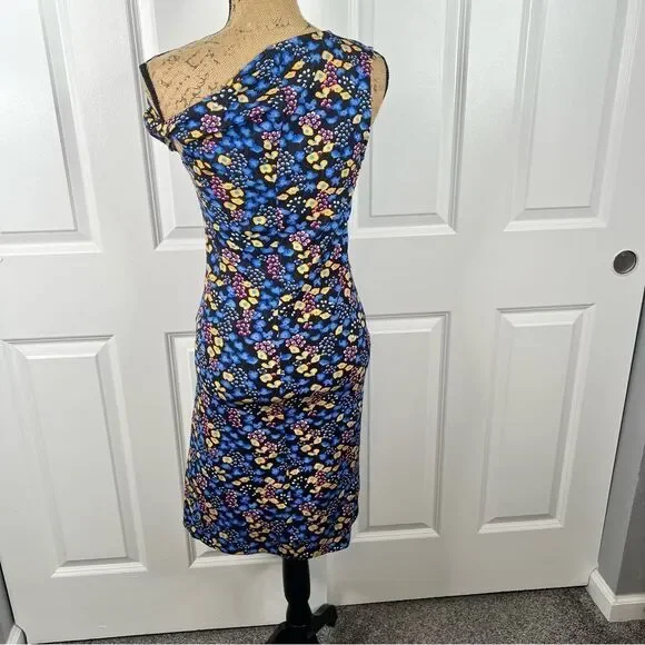 Sz 4 (36 Eur) Atlein Off the Shoulder Twist Floral Dress NWOT $684 MSRP - Picture 6 of 9